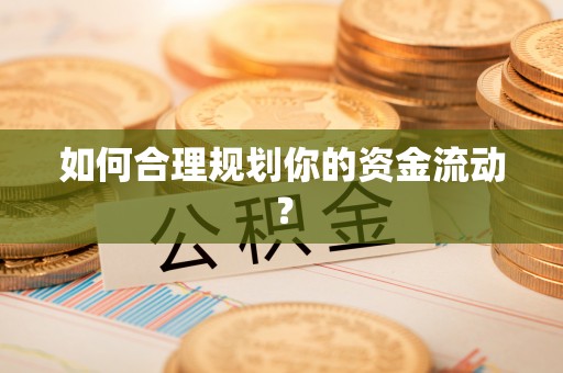 凌源如何合理规划你的资金流动？
