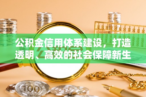 凌源公积金信用体系建设，打造透明、高效的社会保障新生态