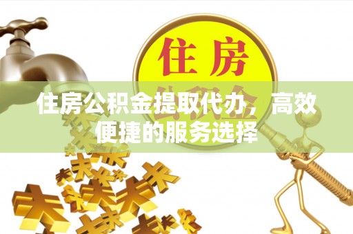 凌源住房公积金提取代办，高效便捷的服务选择