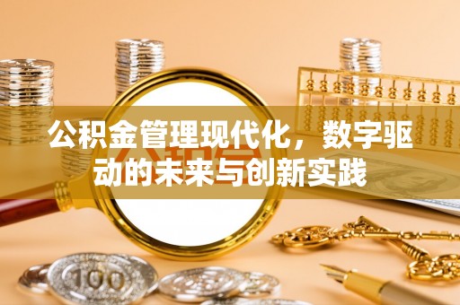 凌源公积金管理现代化，数字驱动的未来与创新实践